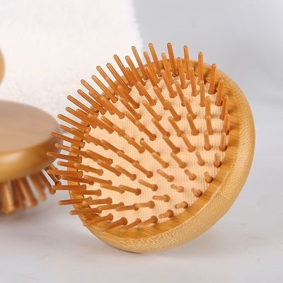Forma di fungo marrone Bambù Gua Sha Scalp Massaggio Airbag pettine di legno Guasha Tool Head Relax Massaggiatore Capelli Cura della salute Spazzola di bellezza