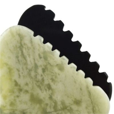 Logo personalizzato Prodotto di tendenza Forma Naturale Xiuyan Giada Gua Sha Scraping Board per Massaggio Tutto il Corpo Strumento
