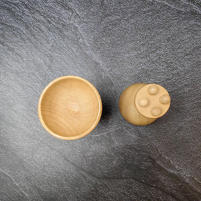 Massaggio muscolare Coppa di funghi Roller di contorno del corpo per la terapia del drenaggio linfatico Gua Sha Strumento massaggiatore a trigger point in legno