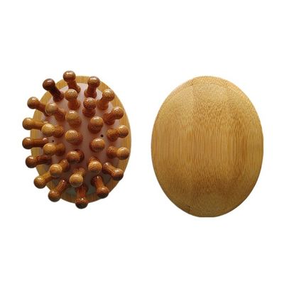 Muscoli Corporei Marrone Popolare Bambù Naturale Gua Sha Scalp Massaggio Airbag Comb Legno Guasha Strumento Testa Rilassante Massaggiatore Capelli Cura della Salute Spazzola di Bellezza