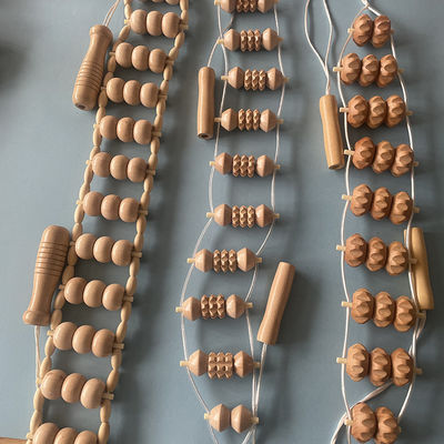 Massaggio del corpo Strumento di massaggio a rulli di legno Dredge Meridiano Sanità Muscolo Fascia Relax Fisioterapia per logo personalizzato