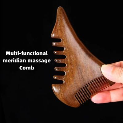 Gua Sha Scalp Massaggio pettine Guasha in legno strumento per la testa corpo rilassare massaggiatore cura della salute dei capelli bellezza