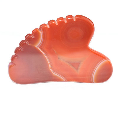 Disponibile il logo personalizzato di naturale Carnelian Facial Giada Guasha attrezzo per la cura della pelle per massaggi del corpo