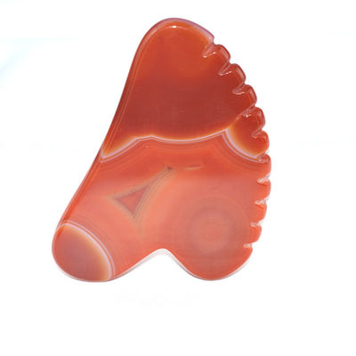 Disponibile il logo personalizzato di naturale Carnelian Facial Giada Guasha attrezzo per la cura della pelle per massaggi del corpo