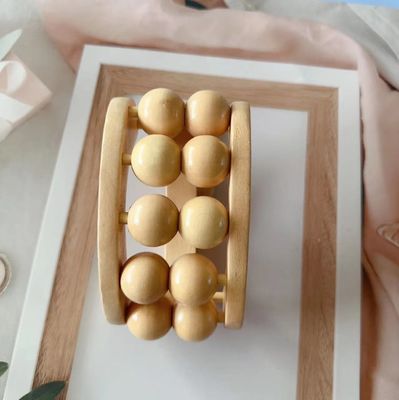 2024 Mascherino a sfera di Gua Sha in legno Mascherino a sfera di Gua Sha in legno Mascherino a sfera di massaggio muscolare per il rilassamento e l'auto-cura del corpo intero