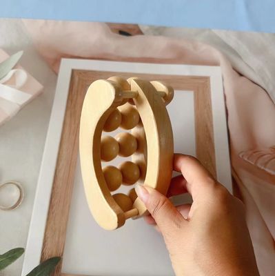 2024 Mascherino a sfera di Gua Sha in legno Mascherino a sfera di Gua Sha in legno Mascherino a sfera di massaggio muscolare per il rilassamento e l'auto-cura del corpo intero