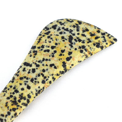 Pietra macchiata Gua Sha Scraping Eye Spoon Beauty Guasha Stick Massaggio Faciale Stick Eye Beauty Body Spa Riflessologia Strumento Massaggiatore corpo intero