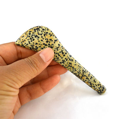 Pietra macchiata Gua Sha Scraping Eye Spoon Beauty Guasha Stick Massaggio Faciale Stick Eye Beauty Body Spa Riflessologia Strumento Massaggiatore corpo intero