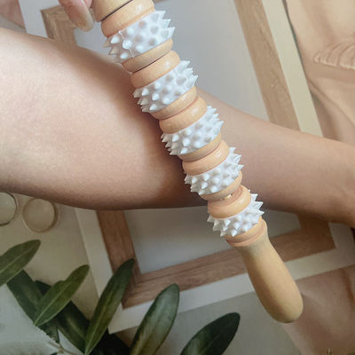 Massaggio in legno naturale con bastoncino di Guasha Legno Coppa svedese Massaggio con funghi Terapia in legno per Gua Sha Muscolo di scultura del corpo