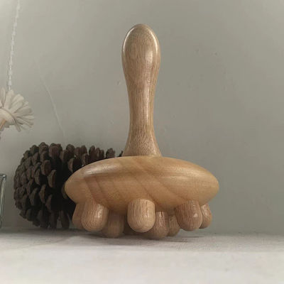 2024 Funghi Coppa Corpo Contorno Roller Linfatico Drenaggio Terapia Gua Sha Massaggiatore Punto Trigger in legno per le prestazioni