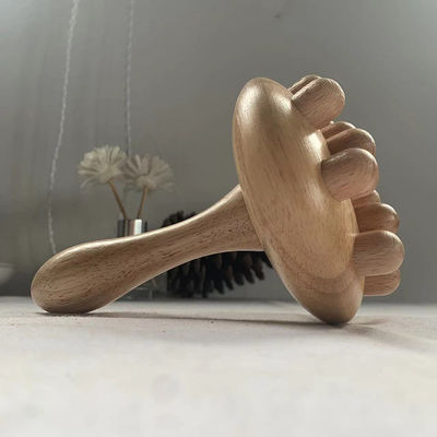 2024 Funghi Coppa Corpo Contorno Roller Linfatico Drenaggio Terapia Gua Sha Massaggiatore Punto Trigger in legno per le prestazioni
