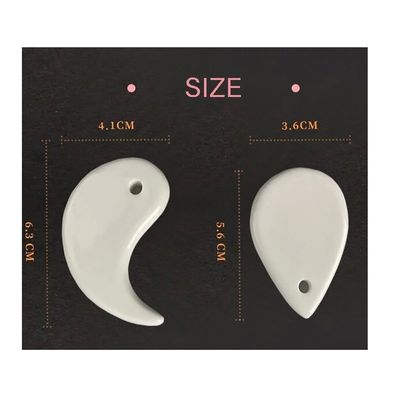 Strumento di massaggio del corpo tradizionale in ceramica Gua Sha Board per la pelle anti-invecchiamento e luminosa