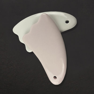 Disponibile il logo personalizzato Mini Massaggio Ceramico Gua Sha Strumento per Corpo Collo Volto Cura della Pelle Spa Facial Lifting Bellezza