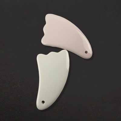 Disponibile il logo personalizzato Mini Massaggio Ceramico Gua Sha Strumento per Corpo Collo Volto Cura della Pelle Spa Facial Lifting Bellezza
