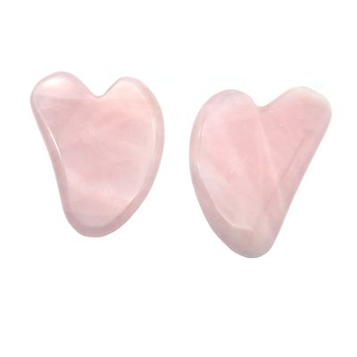 112*58mm Piastra di Guasha in forma di pesce rosa di quarzo/ Tabella di Gua Sha cristallina per la terapia olistica del corpo