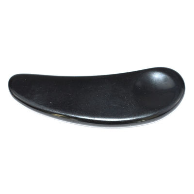 2024 Arrivi Occhio di ossidiana nera Gua Sha cucchiaio massaggiatore facciale Guasha Strumenti per il viso Logo personalizzato accettato
