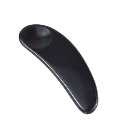 2024 Arrivi Occhio di ossidiana nera Gua Sha cucchiaio massaggiatore facciale Guasha Strumenti per il viso Logo personalizzato accettato