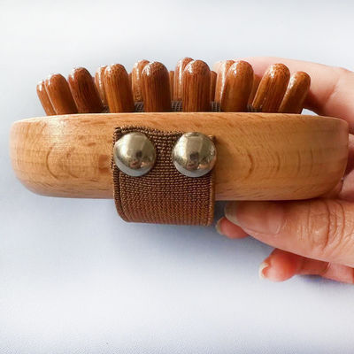 Spazzola di Gua Sha di legno di faggio portatile per massaggi domestici Dredge meridiani e migliorare la routine di cura della pelle a casa