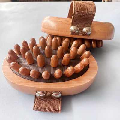Spazzola di Gua Sha di legno di faggio portatile per massaggi domestici Dredge meridiani e migliorare la routine di cura della pelle a casa