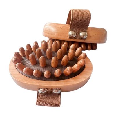 Spazzola di Gua Sha di legno di faggio portatile per massaggi domestici Dredge meridiani e migliorare la routine di cura della pelle a casa