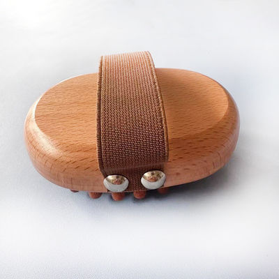 Spazzola di Gua Sha di legno di faggio portatile per massaggi domestici Dredge meridiani e migliorare la routine di cura della pelle a casa