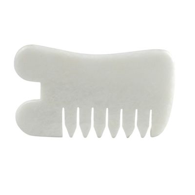 Naturale Xiuyan Giada Gua Sha Scalp Massaggio pettine Guasha testa massaggiatore capelli Salute salone di bellezza strumento per il massaggio muscolare