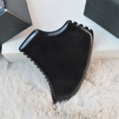Logo personalizzato Seghetto Nero Bian Stone Massaggio Faciale Corpo Guasha Tavola per 2024 Arrivi e Logo personalizzato disponibiled