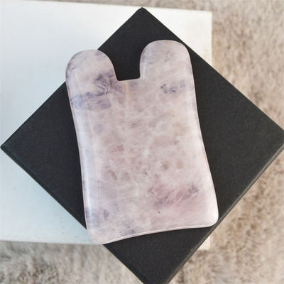 2024 Arrivi Naturale Rosa Quarzo Rosa Giada Gua Sha Massaggio pettine per capelli Massaggio Guasha Raschiatura Massaggio Testa Massaggio Faccia Massaggio Strumento
