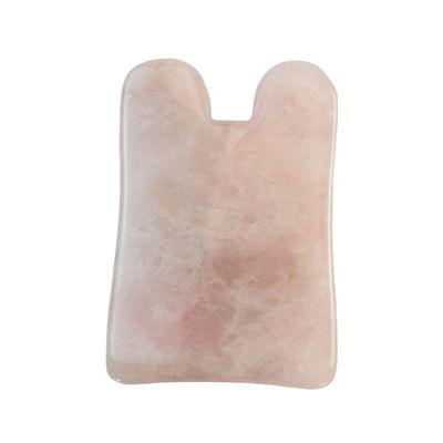 2024 Arrivi Naturale Rosa Quarzo Rosa Giada Gua Sha Massaggio pettine per capelli Massaggio Guasha Raschiatura Massaggio Testa Massaggio Faccia Massaggio Strumento