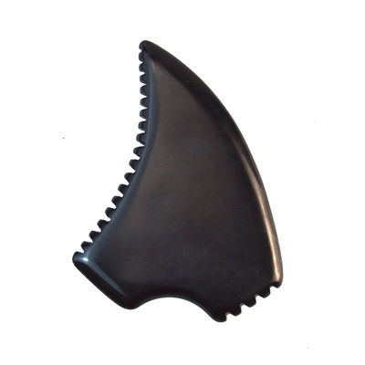Funzione di massaggio muscolare Forma triangolare naturale Bian nero Pietra Gua Sha Scraping Board per massaggio faciale e corpo Spa