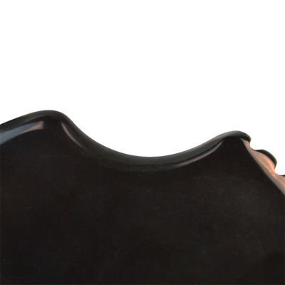 Funzione di massaggio muscolare Forma triangolare naturale Bian nero Pietra Gua Sha Scraping Board per massaggio faciale e corpo Spa