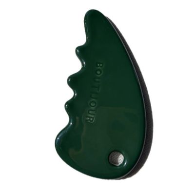 Massaggiatore Faciale Gua Sha Stone in colore verde per auto cura della pelle e salone di bellezza