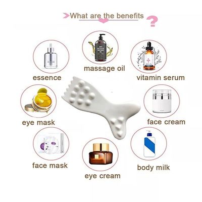 Strumento di massaggio facciale in ceramica Gua Sha Logo personalizzato Guasha Board per la pelle del viso e del corpo SPA Massaggio di terapia di agopuntura