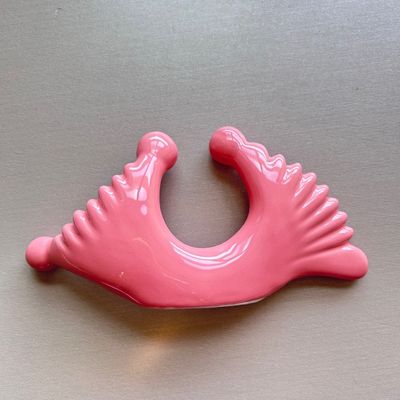 Disponibile il logo personalizzato in stile doppio massaggio della testa attrezzo ceramico Gua Sha per il corpo collo faccia cura della pelle Facial Spa