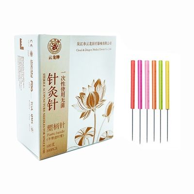 Strumenti di massaggio 100 PCS meno dolore Manico di plastica colorato Aghi di acupotomia Piccolo coltello Aglio per logo personalizzato Disponibile