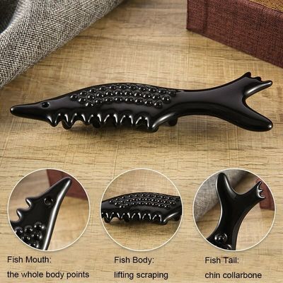Massaggiatore in ceramica a forma di pesce OEM/ODM accettato per il viso occhi collo rilassamento muscolare e riduzione delle rughe