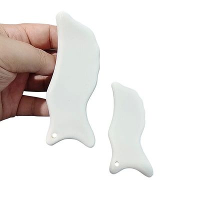 110*50mm attrezzo ceramico Guasha per la cura del corpo tabella di massaggio facciale Gua Sha per ridurre il dolore alla testa collo schiena e altro