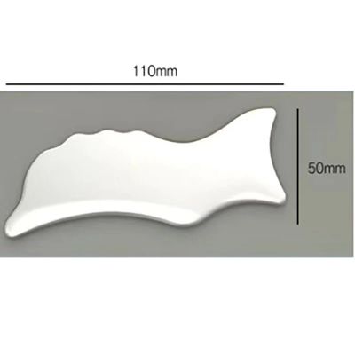 110*50mm attrezzo ceramico Guasha per la cura del corpo tabella di massaggio facciale Gua Sha per ridurre il dolore alla testa collo schiena e altro