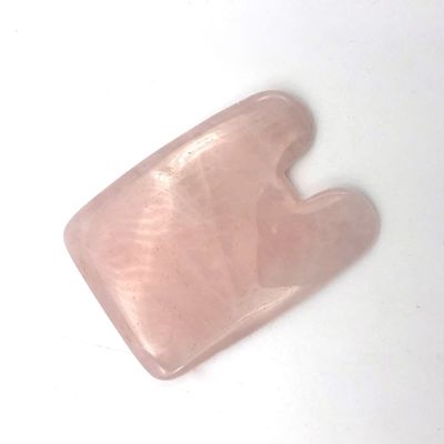 Forma di pesce Rosa Quarzo Cristallo Polvere Guasha Faccia Gua Sha Strumenti per Giada Naturale Cura Sanitaria Massaggio Cervicale