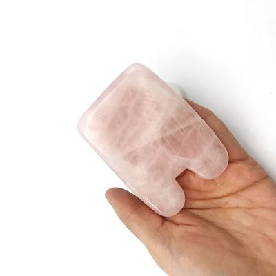 Forma di pesce Rosa Quarzo Cristallo Polvere Guasha Faccia Gua Sha Strumenti per Giada Naturale Cura Sanitaria Massaggio Cervicale