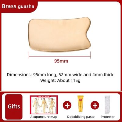 Acciaio in ottone Gua Sha Acciaio in rame Guasha Scraping Massage Tool per massaggio muscolare Scar tissue Tool IASTM Tools Fascia Scraper