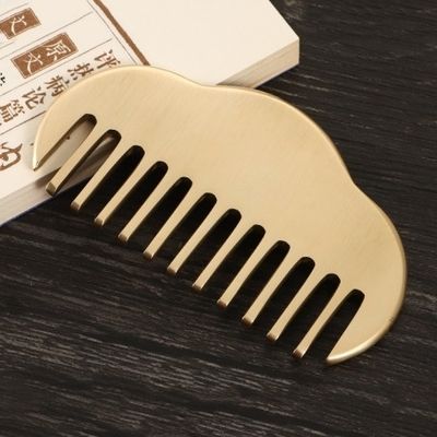 Strumento di raschiatura del Guassha Faciale 100% pettine in ottone Gua Sha per migliorare la circolazione sanguigna e il massaggio