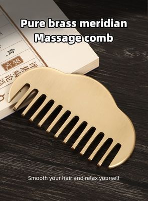 Strumento di raschiatura del Guassha Faciale 100% pettine in ottone Gua Sha per migliorare la circolazione sanguigna e il massaggio
