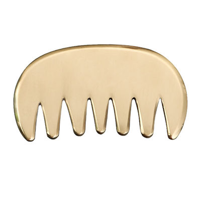 Muscoli Corporei In ottone naturale Gua Sha Scalp Massaggio pettine Guasha Pietra Testa Massaggiatore Capelli Salute Salone di bellezza Strumento