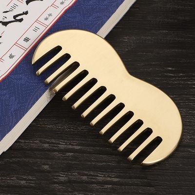 Brass Gua Sha Scalp Massage Comb Prodotti popolari 2024 Rame Guasha Punto di acupressione Massaggiatore Strumento di raschiatura Apparecchiatura