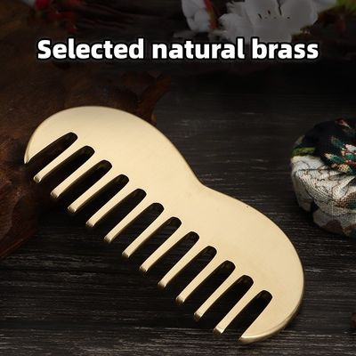 Brass Gua Sha Scalp Massage Comb Prodotti popolari 2024 Rame Guasha Punto di acupressione Massaggiatore Strumento di raschiatura Apparecchiatura
