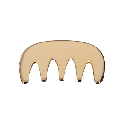 Strumenti di massaggio in rame Guasha Metallo Pelli in ottone Gua sha Comb Acupuncture Scalping Point Apparato per la testa Acupuncture Comb