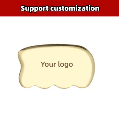 Logo personalizzato Disponibile tabella di raschiatura in ottone per spa facciale massaggiatore meridiano massaggio attrezzatura per la cura della pelle a casa