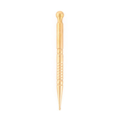 Disponibile il logo personalizzatod Manicopa in ottone 2024 stile rame occhio orecchio Gua Sha massaggio bastoncino per acupoint importato