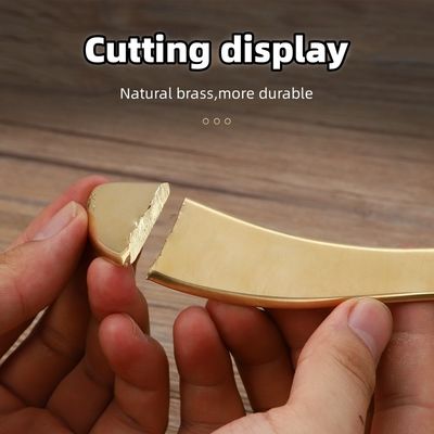 Massaggiatore Corpo S Forma di ottone naturale Metallo Gua Sha Scraping Board Guasha Facial Spa Meridiano Massaggio Skincare Beauty Tool